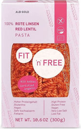 Pasta (red lentils) gluten-free organic 300 g - ALB GOLD